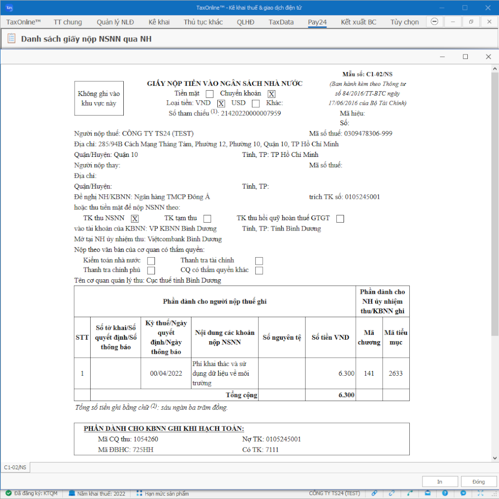 Dịch vụ T-VAN TaxOnline